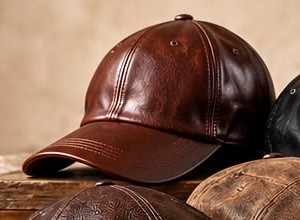 Leather Baseball Cap (illustrative image)