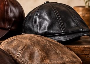 Leather Flat Cap (illustrative image)